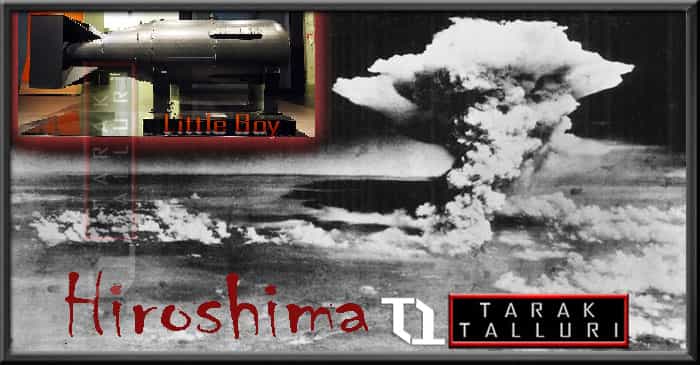 United States of America dropped an atomic bomb on Hiroshima Japan for the first time in the world