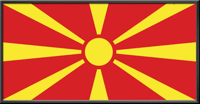 North Macedonia flag