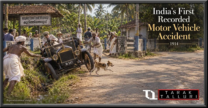 India’s First Recorded Motor Vehicle Accident Occurred in Kerala